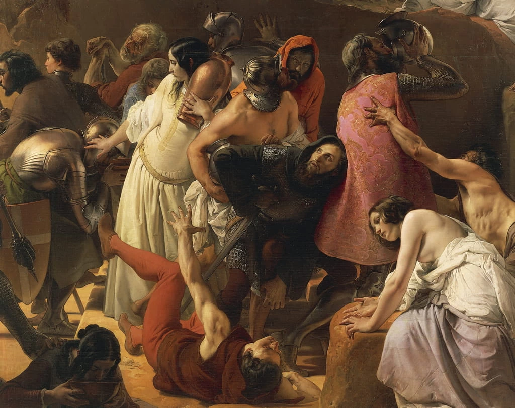La sete patita dai crociati sotto gerusalemme - dettaglio